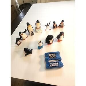 Vintage Penguin Toy Lot - SeaWorld Viewfinder, Madagascar, Koosh & Schleich